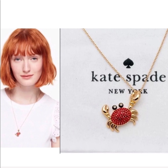 kate spade Jewelry - New Kate Spade Shore thing Pave Crab Necklace